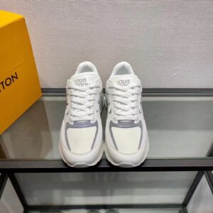 Giày nam Louis Vuitton like au màu trắng hoạ tiết logo sườn GNLV01