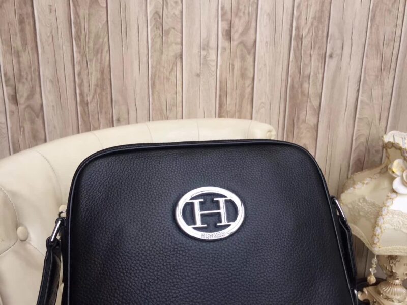 Túi xách nam Hermes siêu cấp dáng dọc logo tròn TNHM07