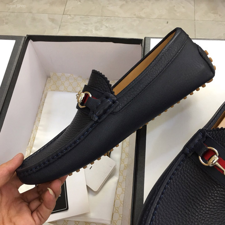 Giày lười Gucci siêu cấp họa tiết đế màu GLGC16
