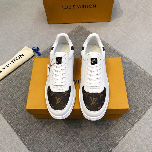 Giày nam Louis Vuitton họa tiết in Logo GNLV16