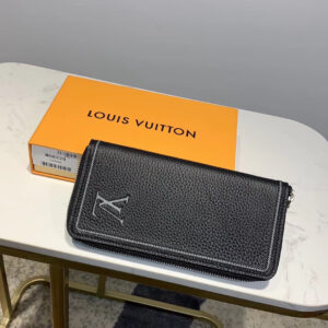Ví nam Louis Vuitton cầm tay họa tiết logo màu trắng VNLV27
