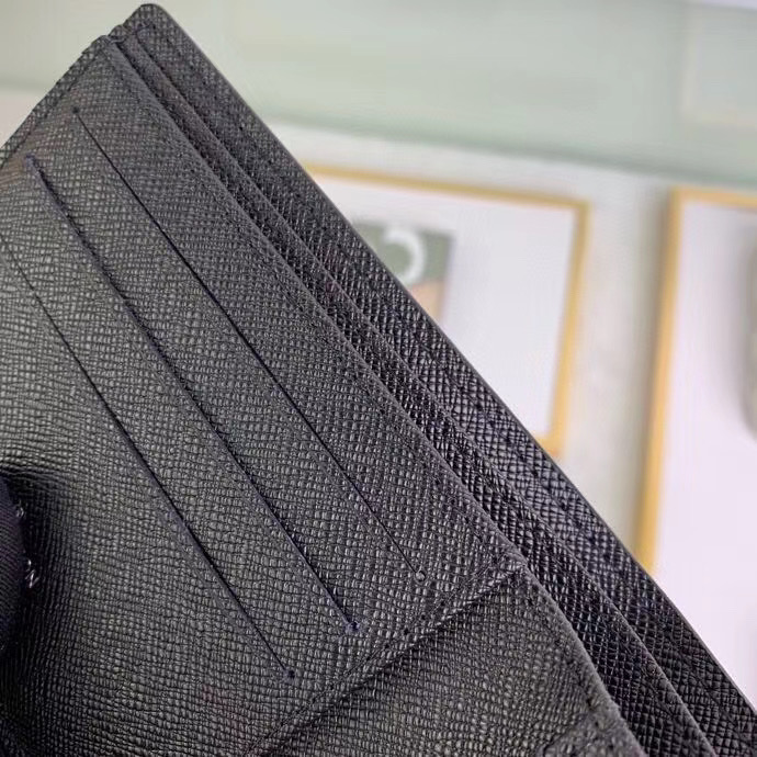 Ví nam Louis Vuitton like auth họa tiết epi màu đen VNLV01