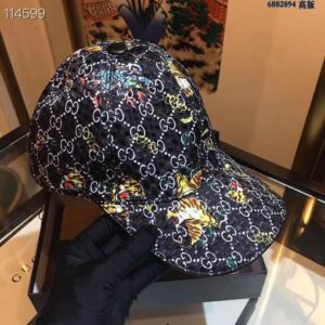 Mũ Gucci nam siêu cấp họa tiết hổ màu xanh đen MNGC04