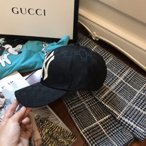 Mũ nam Gucci siêu cấp họa tiết NY màu đen MNGC07
