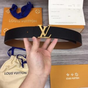 Thắt lưng Louis Vuitton siêu cấp nam dây hai mặt khoá logo TLLV23