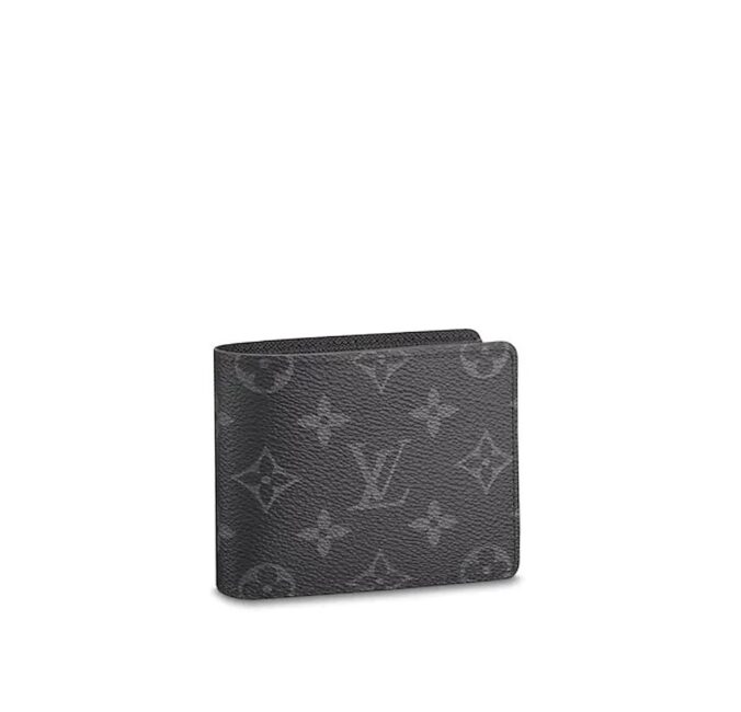 Ví nam Louis Vuitton like au hoạ tiết hoa đen VNLV48