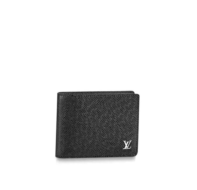 Ví nam Louis Vuitton da taiga logo dập nổi VNLV25