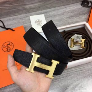 Thắt lưng Hermes like au hoạ tiết mặt khoá logo khắc chữ TLHM27