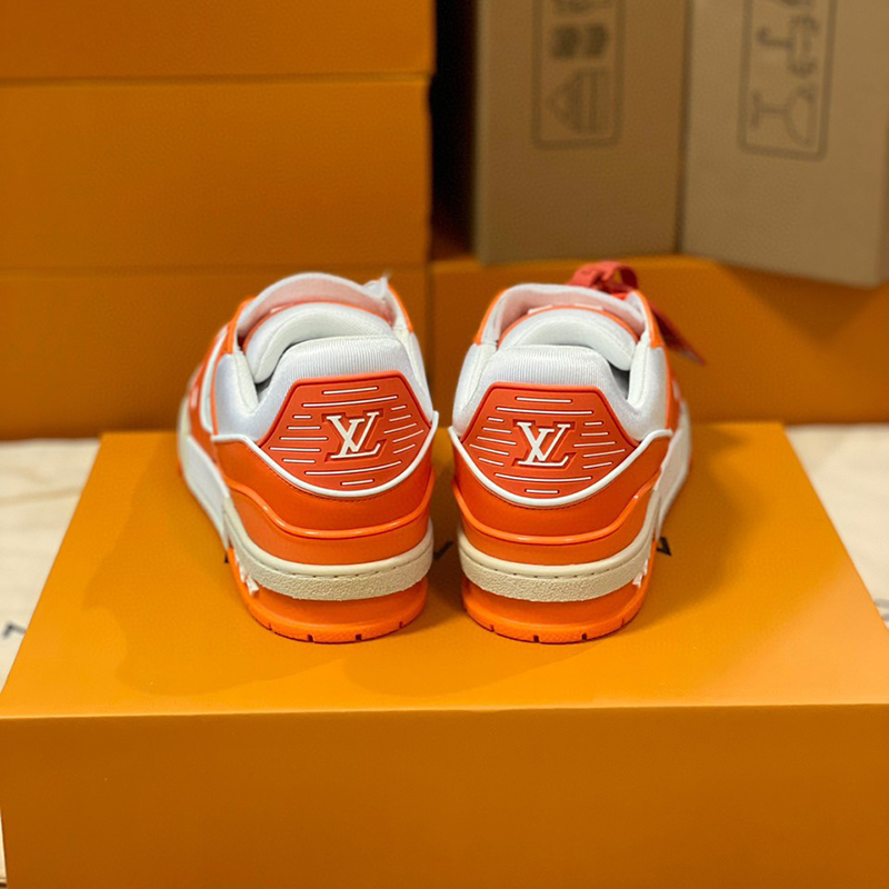 Giày nam Louis Vuitton màu cam Lv Trainer Sneaker GNLV33 siêu cấp like auth  99% - HOANG NGUYEN STORE™
