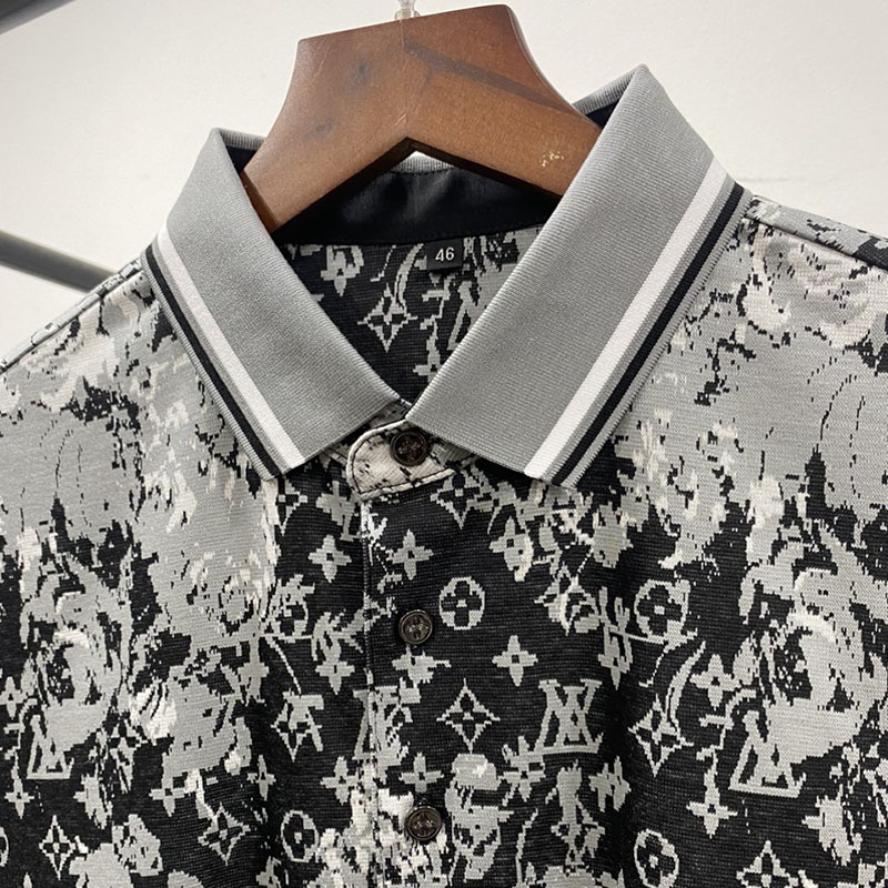 Áo phông nam Louis Vuitton màu đen họa tiết hoa văn APLV10 siêu cấp like  auth 99% - HOANG NGUYEN STORE™