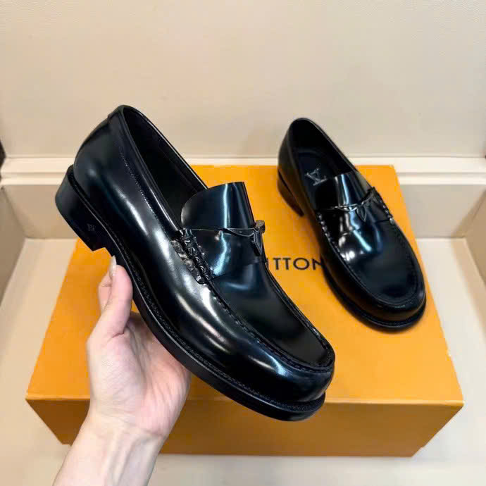 GIAY LUOI LOUIS VUITTON ĐE CAO DA BONG ĐEN HOA TIET HOA KHUYET ĐEN GLLV127 (4)